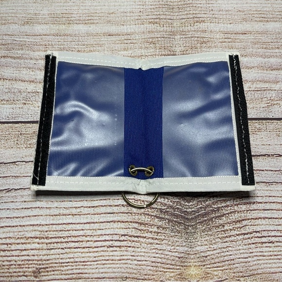 Vintage Alpha Delta Pi Sorority Key Chain Key Holder Wallet 80s White Blue - Picture 3 of 4